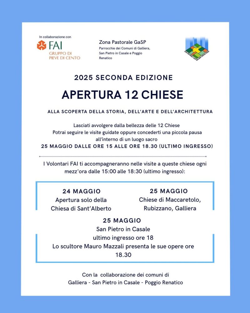 Apertura 12 Chiese